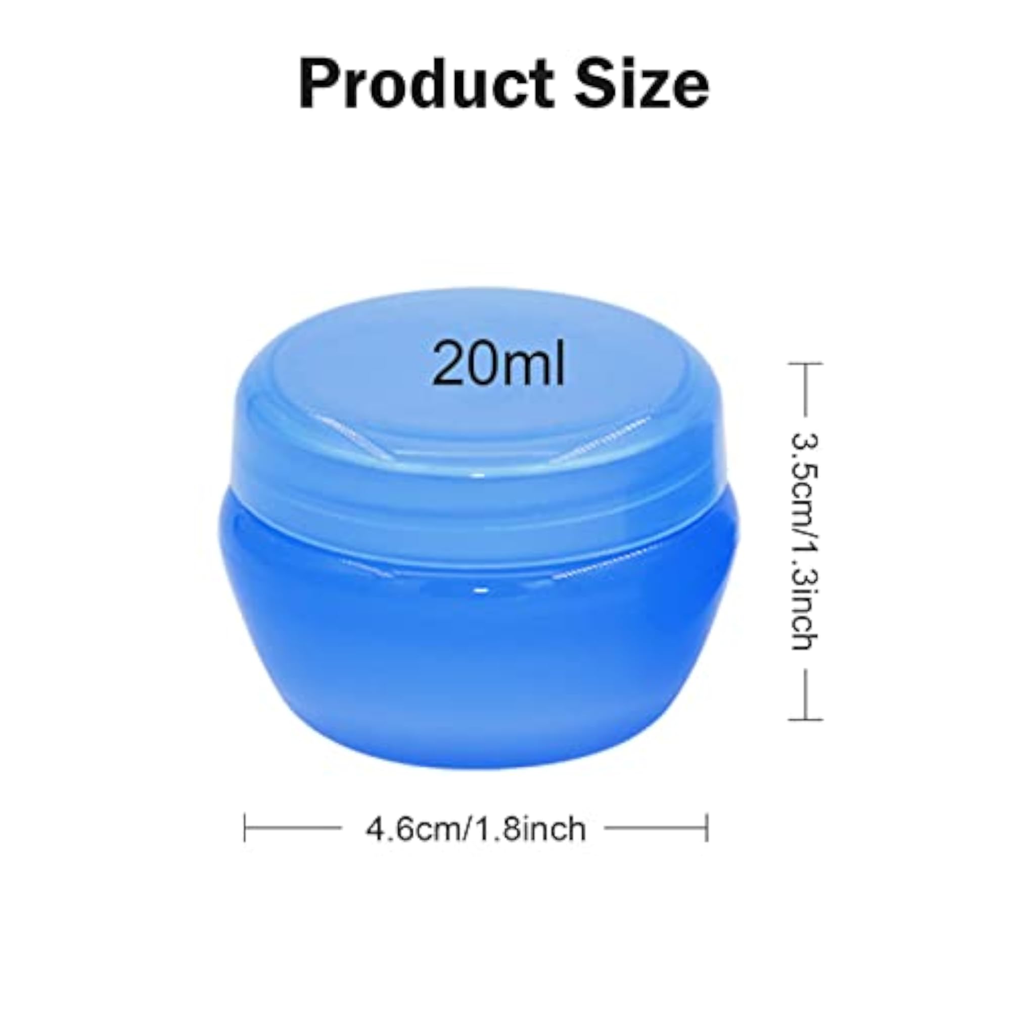 Travel Containers for Toiletries, 6PCS Refillable Cream Jars