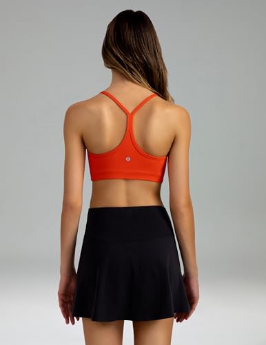 Image of Colorfulkoala Women's Dreamlux Y Back Sports Bra Low Impact Padded Workout Top with Built in Bra A-C Cups
