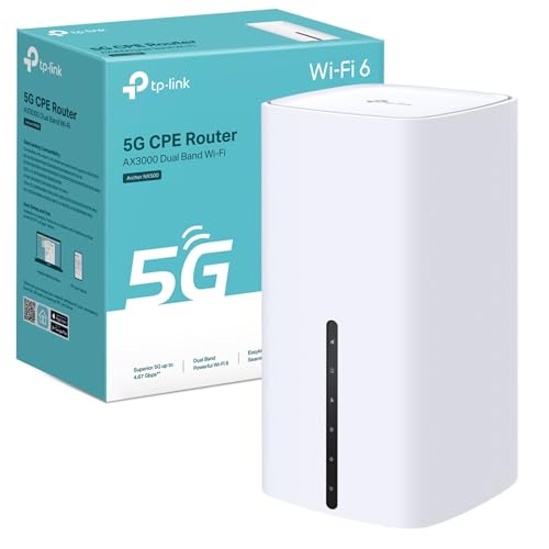 TP-Link Archer NX500 AX3000Mbps WiFi 6 5G Wireless Gigabit Router Dual-Band WiFi Router With Sim Slot Up To 4.67Gbps Download Speeds Gigabit LAN/WAN Port SIM Card Plug & Play EasyMesh-Compatible