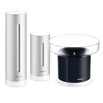 Netatmo Estación Meteorológica Interior Exterior con Sensor Inalámbrico+Pluviómetro, Humedad, Calidad Aire, Compatible con Alexa, HomeKit, Niveles Ruido Interior, Presión Barométrica, NBU-NWS-NRG-EU: PACK DE ESTACIÓN METEOROLÓGICA + PLUVIÓMETRO Este pack contiene un juego de estación meteorológica (incluye un sensor de interior y otro de exterior) y un pluviómetro. MONITORICE SU ENTORNO: y la cantidad de lluvia y optimice su riego a lo necesario....