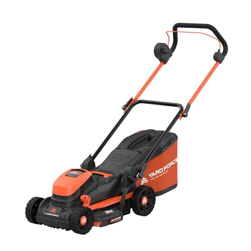 Yard Force LM C34B Cordless Lawn Mower, 40V Twin Battery, 34cm Cut...
