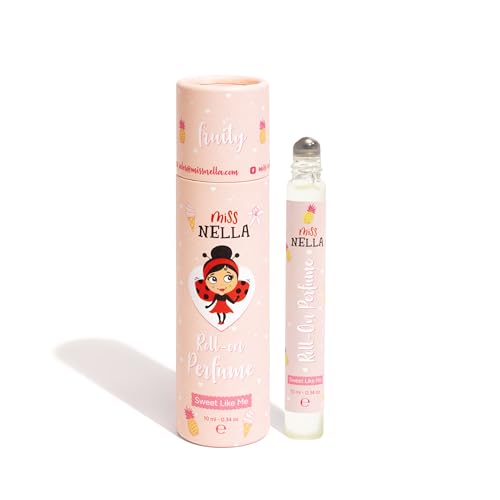 Miss Nella Sweet Like Me- Sicher & frei von Giftstoffen Roll-On Parfüm für Kleinkinder, Kinder und Teenager, basierend auf einer natürlichen Formel