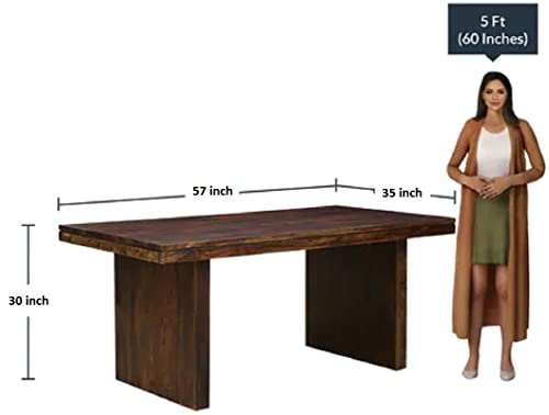 GM CRAFT Solid Sheesham Wood Six Seater Dining Set for Dining Room Restaurant Hotels Cafe, Wooden Dining Set, Sheesham Wood Dining Set,17 2