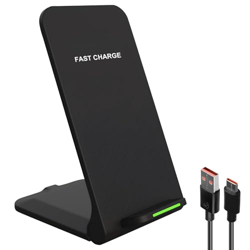 15W Chargeur sans Fil Rapide, Chargeur Induction Stand Chargeur Induction Pliable Station Wireless Charger Stand pour iPhone 16/15/14/13/12/11/XR/X/8 Pro...