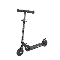 EVO Inline 2-Wheel Foldable Scooter for Kids Ages 5–12 (Black) | Adjustable Handlebar Kick Ride-On for Boys & Girls | Lightweight Push Scooter for Outdoor Fun
