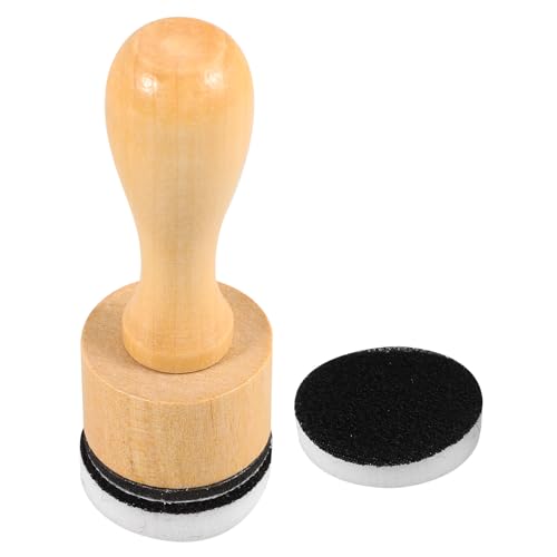 Garneck Set de Pinceaux Estompeurs Ronds en Bois Éponges Remplaçables pour Encre Distress, pour Activités Artistiques et Fabrication de Cartes