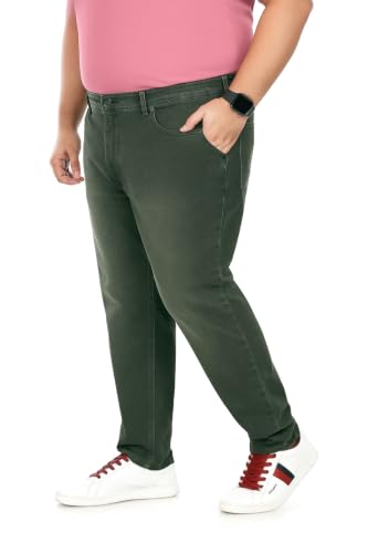Image of Pluss Tribe - Plus Size Jeans for Men - Denim Jeans - Ideal for Casual, Office Available Sizes : 40 to 52