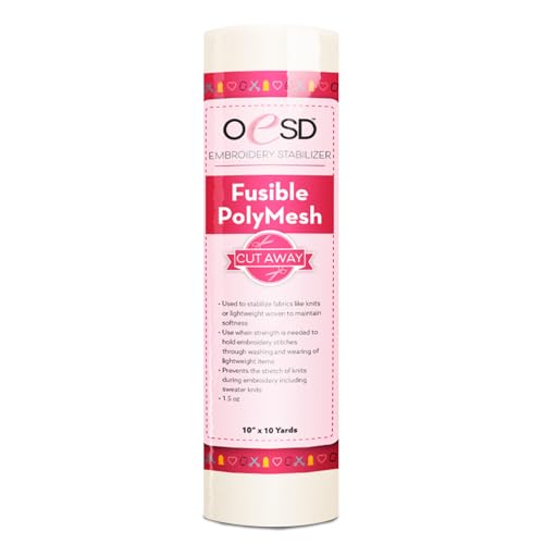 OESD Fusible Polymesh Cut Away Embroidery Stabilizer 10