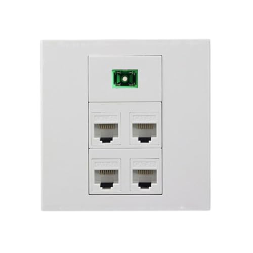 Prise murale fibre SC APC et double Ethernet pour un débit maximal