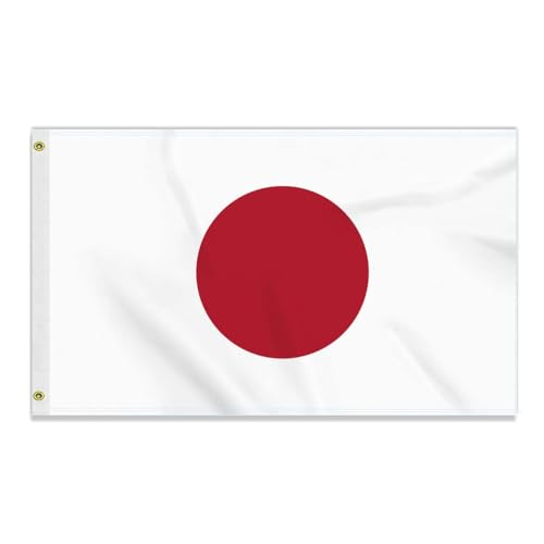 Große 90×150 CM Japan Flagge,großes 150D japanische Freundschafts banner, Deutschlandfahne Doube-Seitendruck Dekor Messingösen large japan