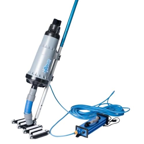 The VacDaddy FAST & POWERFUL Handheld Portable Pool Vacuum NO BATTERY REQUIRED! Cleans pools faster & better. Heavy Duty Professional Power for Residential and Commercial Inground & Above Ground Pools
