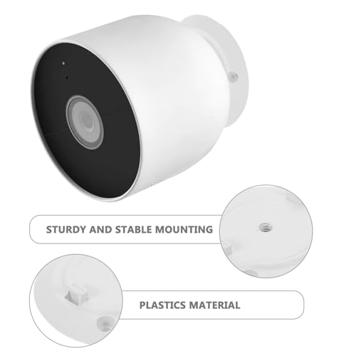 Base de cámara blanca de plástico Abaodam, soportes compactos de pared para hogar, 20 uds 3