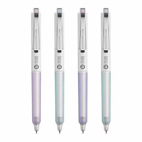 Image of Anupam Sylent Roller Gel Pen 0.5 mm, Waterproof Smooth Quick-Dry Dark Ink, Comfortable Grip Exam & Office Pen, Refillable (Multicolour Body BlueInk, Pack of 4)