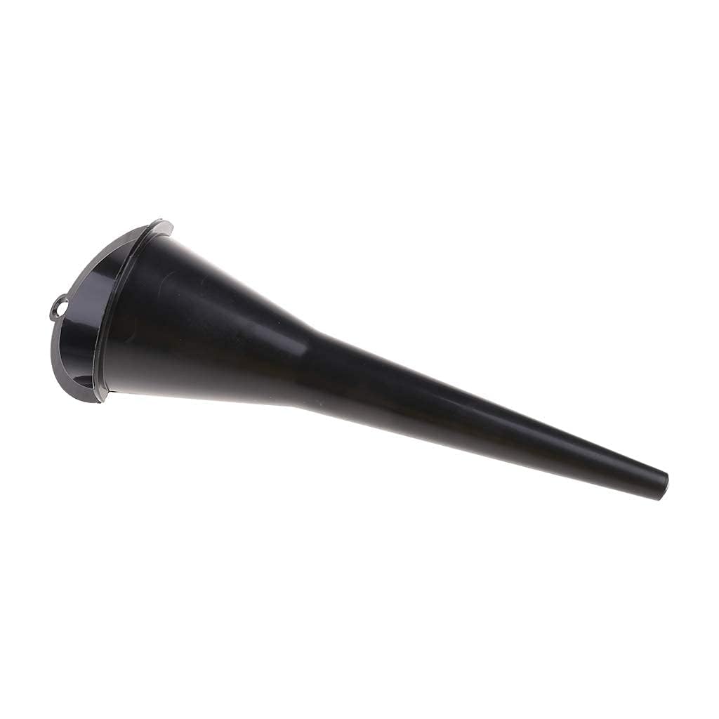 1Pc Black Multi-Function Auto Engine Oil Petrol Change Funnel Long Plastic Funnel for Car Motorcycle ATV Boat Multi-Function Circular and, Oil System Tools (Large: 28cm/11.02in)