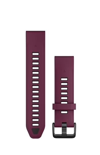 Garmin QuickFit, 20mm Merlot/Graphite Silicone Band