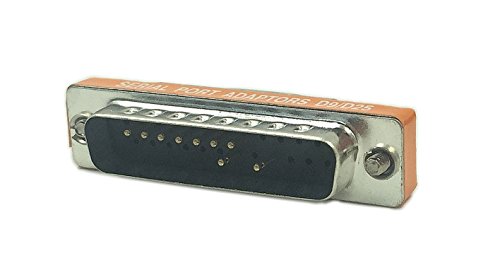 CERRXIAN DB9 Male to DB25 Male Mini Serial Port Cable Adapter Gender Changer