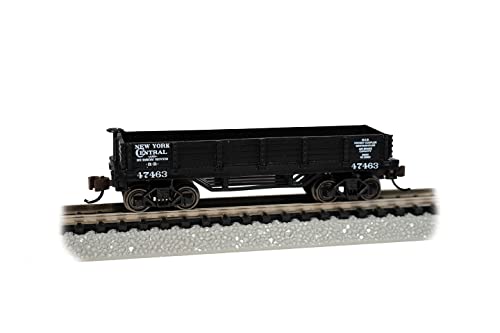 Gondola New York Central Spur N wagon tombereau en bois pour modélisme ferroviaire rétro