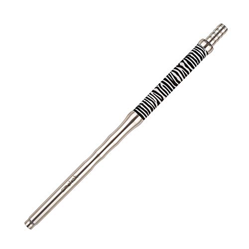 Smokah Edelstahl Silikonschlauch Set mit Mundstück & Endstück - für alle Wasserpfeifen - Premium Shisha Zubehör… – Bild 3