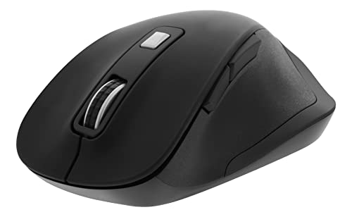 DELTACO Souris Ergonomique sans Fil Office - Clics Silencieux - 2400 DPI - Noir