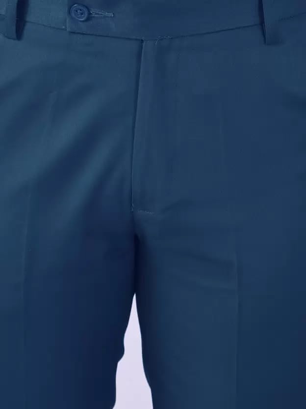 Image of Walaiti Mens Regular Fit Funky Color Solid Formal Pant