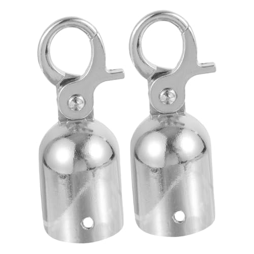 KICHOUSE Stainless Steel Rope Connectors 2pcs End Hooks for Guardrail Metal End Stopper for Lanyard