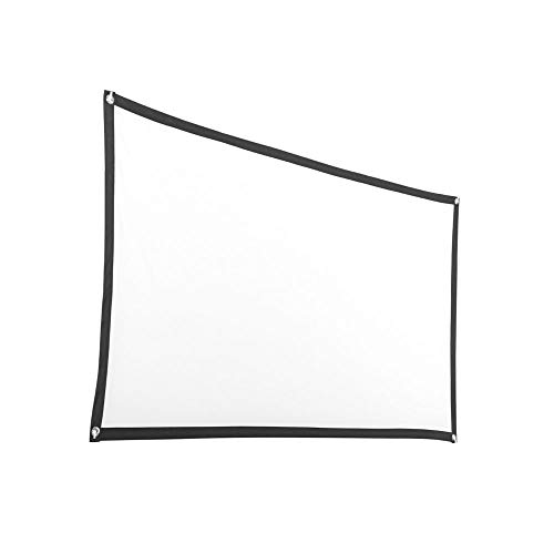TOPTOO 16:9 Projector Screen 72inches Portable High Definition Projection Screen for Home Theater