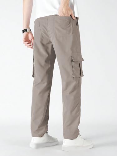 Image of TAGDO Men Flap Pocket Drawstring Waist Trousers (2030)