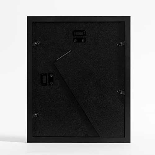 Eletecpro 8X10 Picture Frame 4 Pack Made Of Solid Wood And Strong Durable Glass, Display 4X6 And 5X7 Photos With Mat Or 8X10 Without Mat, Home Decor For Wall And Tabletop, Gallery Gift Set, Black #TOP3