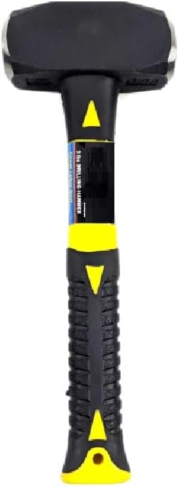 3Lbs BLACK POWDER COATED Fiber Glass Handle Drilling Hammer