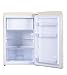Amica KS 15615 B Retro Kühlschrank mit Gefrierfach / Coffee Cream (Beige) / 88cm (H) x 55cm (B) x 62cm (T) / Retro-Design