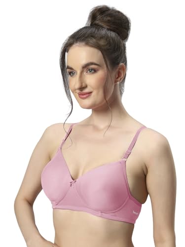 Image of SONARI Wire Free Padded Bra | Medium Padding for Support, Medium Coverage, Soft Cotton Polyester Material, Adjustable Straps with Hook & Eye Closure, Wash Only - 007