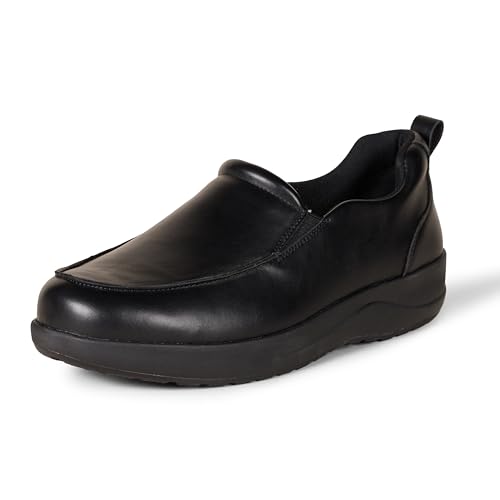 Amazon Essentials Zapato de Servicio Cómodo Hombre, Negro, 41 EU