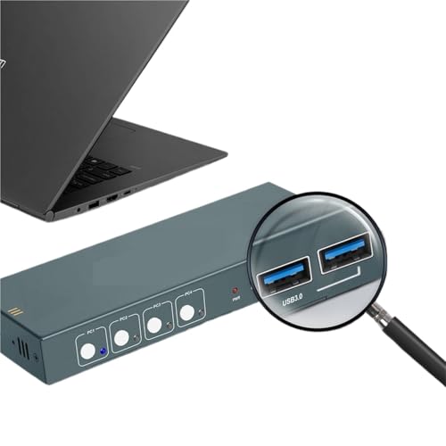 Switch KVM HDMI pour Télétravail Partage Écran et Clavier 4K - 2