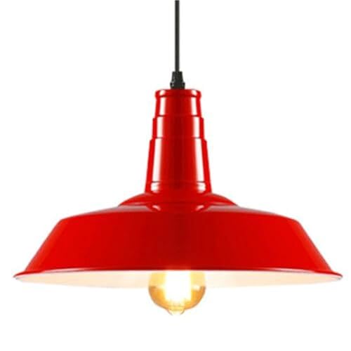 Lámpara de solo cabezal industrial roja para crear ambiente en tu restaurante