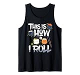 Así es como rollo Sushi Lovers Lindo Anime japonés Kawaii Camiseta sin Mangas