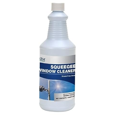 Flo-Kem 3480 Squeegee Window Cleaner - Concentrated Ammonia Free Non-Streak Cleaning Solution For The Professional and Homeowner - 32oz (Makes 32 Gallons of Cleaning Solution) Cover