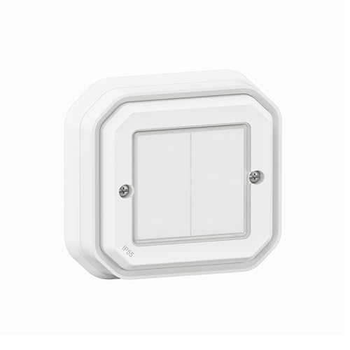Interruptor conectado Legrand Plexo doble para solucionar cortes de luz y cables en exteriores