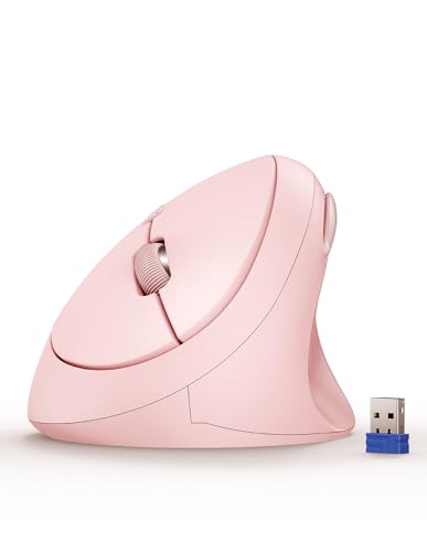 TECKNET Ergonomic Mouse, 4800 DPI Wireless Vertical Mouse, 5 Adjustable DPI Levels, 6 Buttons, 2.4G...