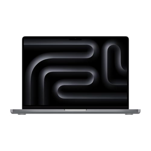 Apple MacBook Pro 2023, Chip M3 con CPU 8 núcleos, GPU 10 núcleos (14 Pulgadas, 8GB de RAM, 512GB SSD de Almacenamiento) QWERTY Español Gris Espacial (Reacondicionado)