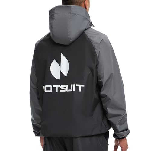 HOTSUIT Sauna Suit for Men Sweat Sauna Jacket Pant Gym Workout Sweat Suits