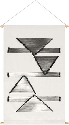 Livabliss Sabine Wall Hanging, Medium (29x29-32x32), Ivory, Black