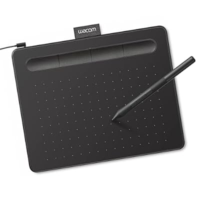 Wacom Intuos Small, Wired Graphic Drawing Tablet with Pen + Software