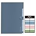 SKYDUE Expanding File Organizer with 8 Pockets, Accordion File Folders with Labels, Portable Document Paper Bill Receipt Organizer, Home College School Office Supplies, Letter Size, Blue