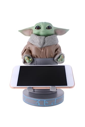 Cable Guys - Star Wars Grogu Seeing Stone Pose Gaming Accessories Holder & Phone Holder for Most Controller (Xbox, Play Station, Nintendo Switch) & Phone