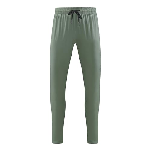 Men's Plus Size Casual Pants Elastic Waist Drawstring Jogger Tapered Leg Pants Breathable Trousers Outdoor Work Pant4