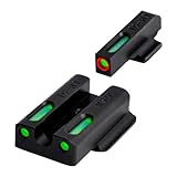 TRUGLO TFX Pro Tritium and Fiber Optic Xtreme Handgun Sights for Ruger Pistols, Ruger LC9 / 9s / 380