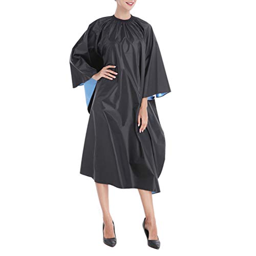 Preisvergleich Produktbild Calayu Professionelle Friseurumhänge, Haarschneidekappe Wasserdichtes und antistatisches Friseurumhang mit Teleskopschnalle