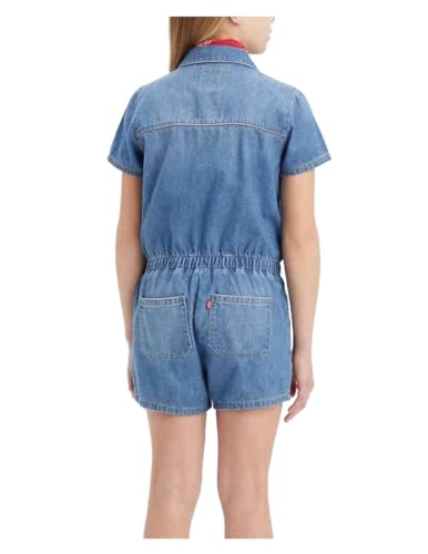Tuta Denim LEVIS de Algodón Completa con Cierre de Botones en Azul Clásico 3