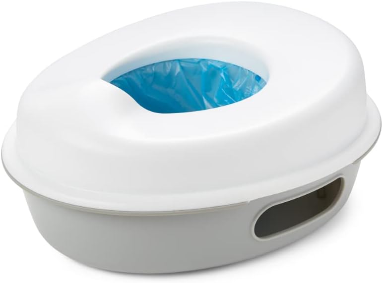 Skip Hop Go Time Multi-Stage 3 in 1 Potty Seat, White/Grey