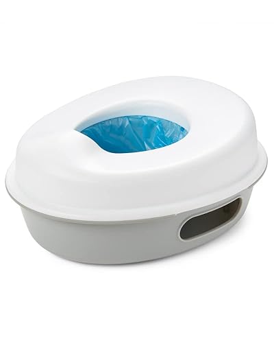 Skip Hop Go Time - Asiento de orinal 3 en 1 multietapa, color blanco/gris